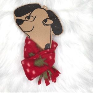 Holiday Motif Red Fleece Pet Scarf Winter Dog Cat Accessory NWT